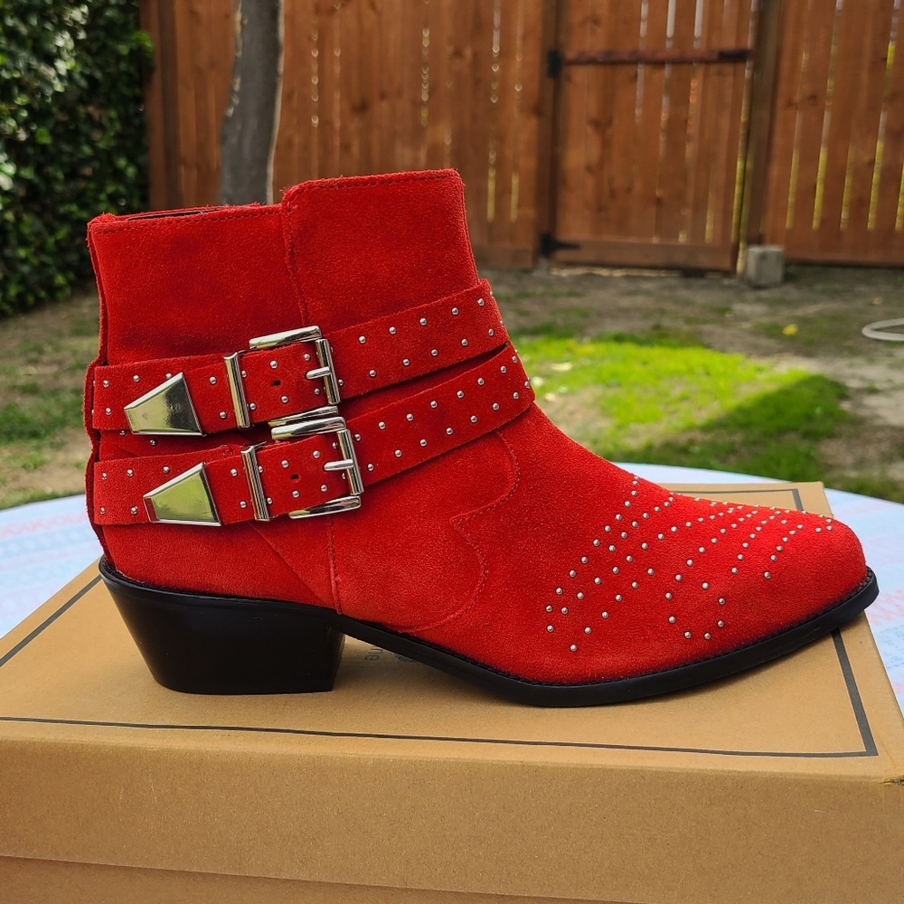 ASOS Ashden Suede Studded Booties